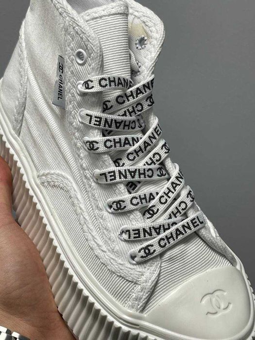 Кросівки Chanel Sneakers Platform White premium | Кроссовки жіночі