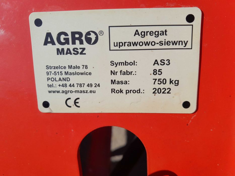 Agrega uprawowy AS 3 Agromasz 3m