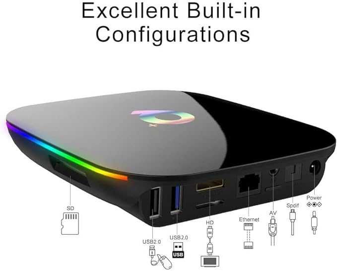 BOX android 4K IPTV FULL 4GB Ram-32GB Memória NOVAS
