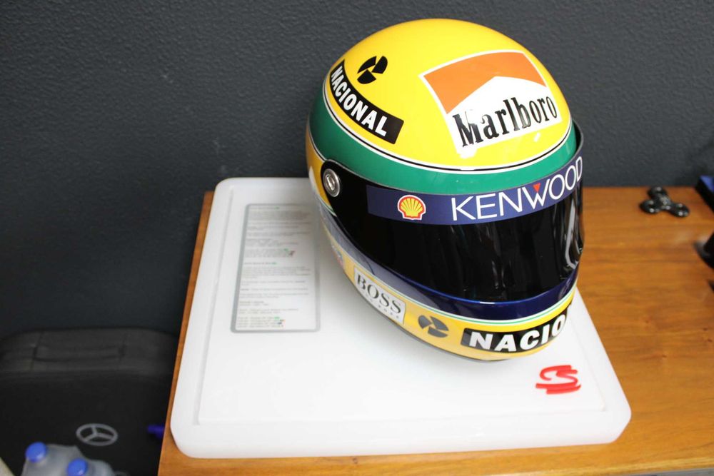 Capacete Ayrton Senna - para coleção