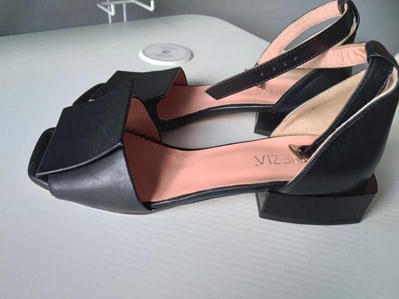 Skórzane sandały Venezia