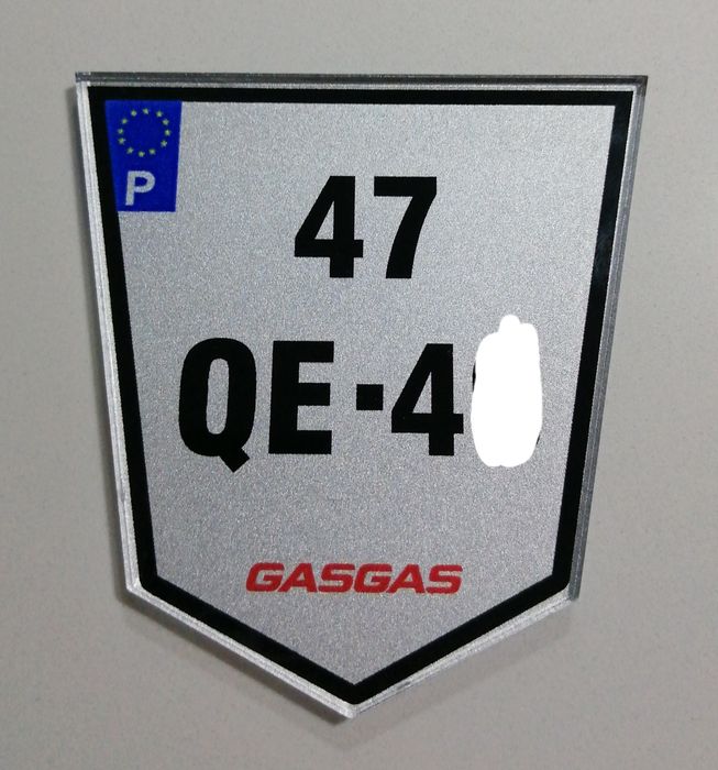 Matriculas enduro/tt