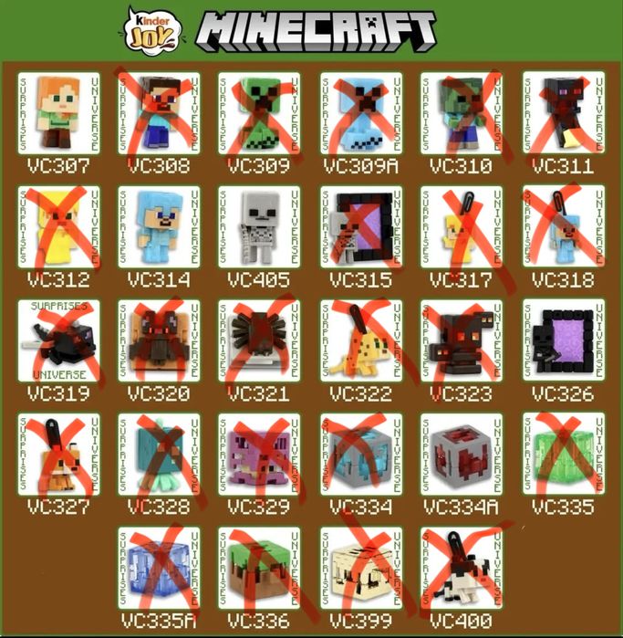 Kinder joy minecraft