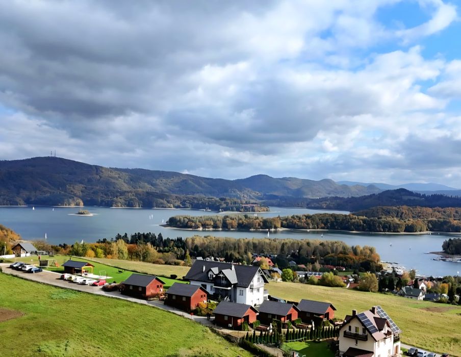 ,,Kiczara"Domki/pokoje nad J.Solińskim -punkt widokowy Polańczyk