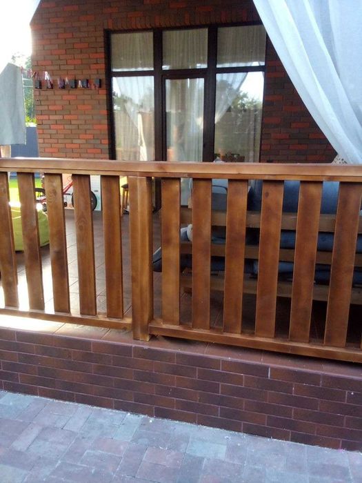 Перила для терас. Перила. Огорожа. Перила для веранди. Огорожі