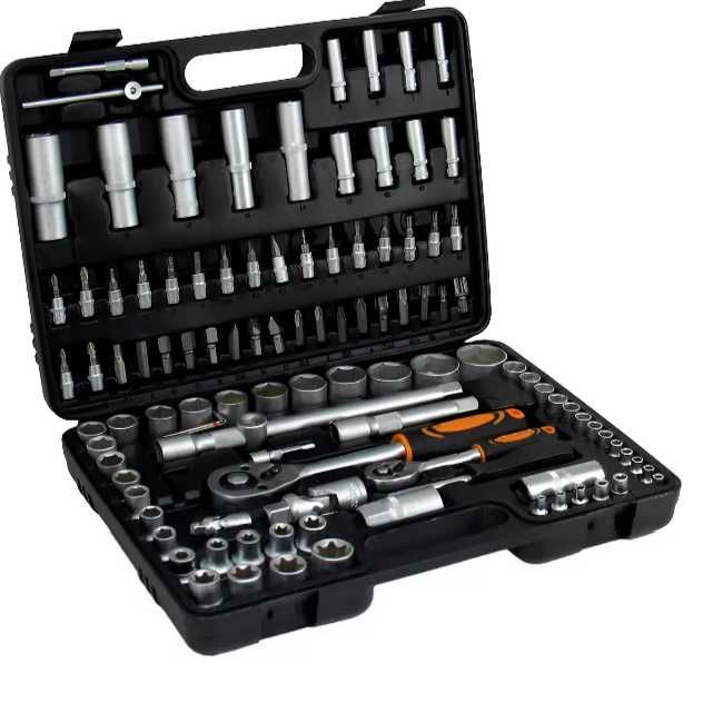 Набір інструментів AVS 108 ел хром-ванадій набор головок ключей Польша