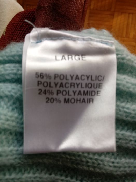 Sweter sweterek błękitny r M/L narzutka