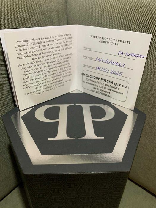 Philipp Plein Automatic PWVBA0423 - NOWY!!!