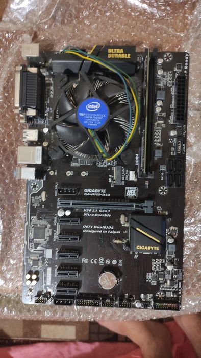 Материнская плата lga1151v1+проц (аналог i5 7400) e3 1225 v6