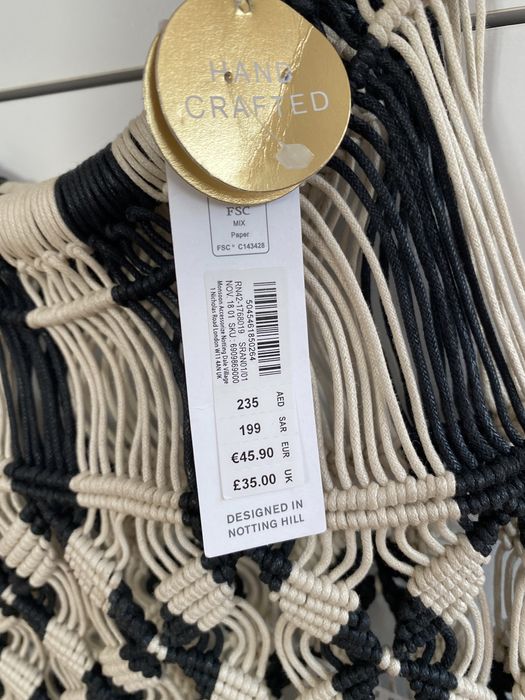 Nowa Pleciona torebka plazowa