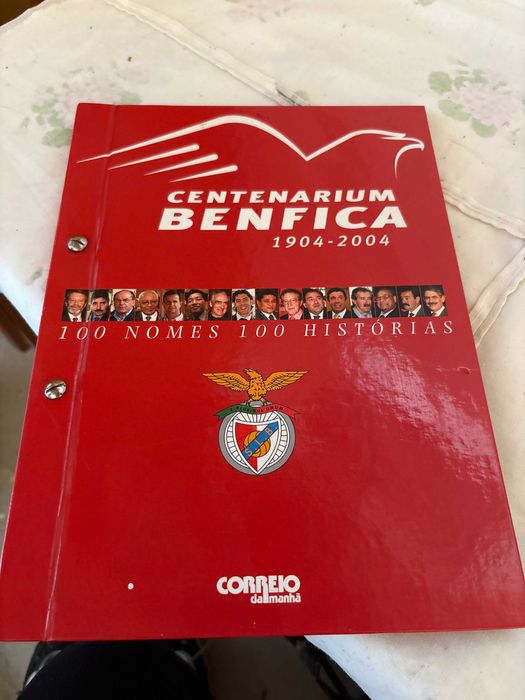 livro centenarium benfica 100 anos de histórias