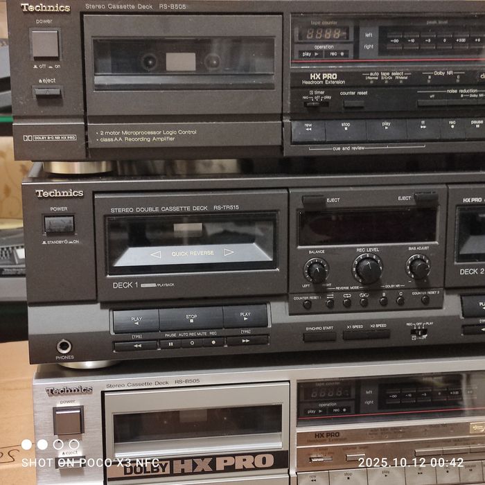 Кассетная дека Tehnics RS B505,RS TR515