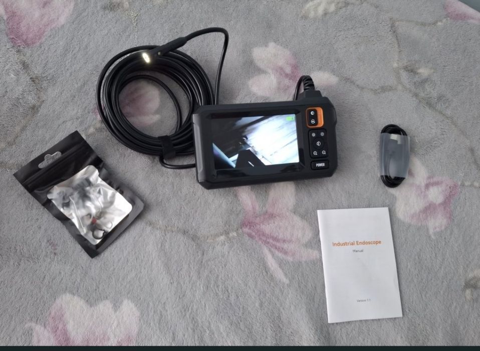 Kamera inspekcyjna z dwoma kamerami HD kabel 5M