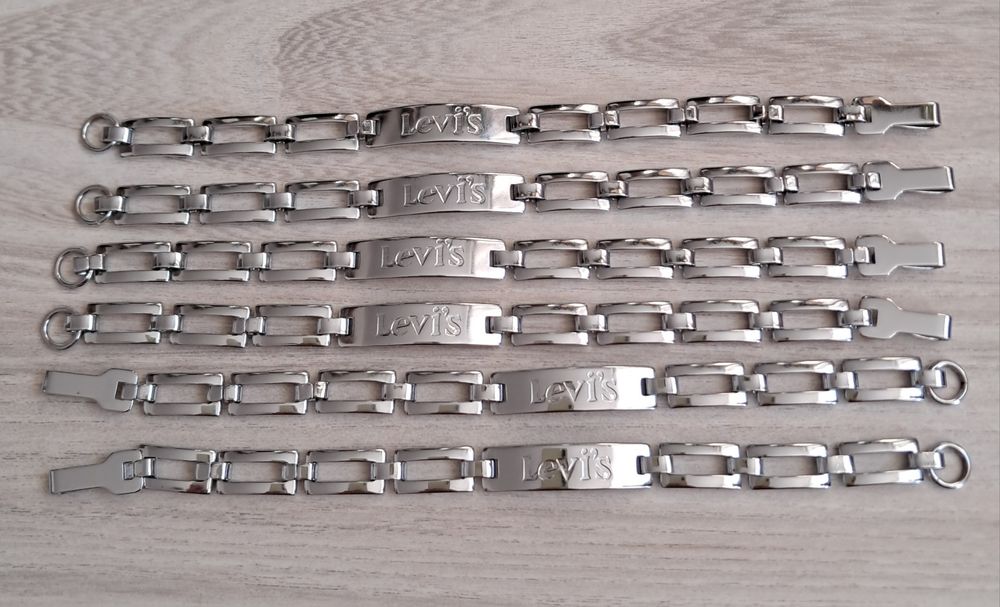 Bransoletka Levis męska damska unisex stal srebrna