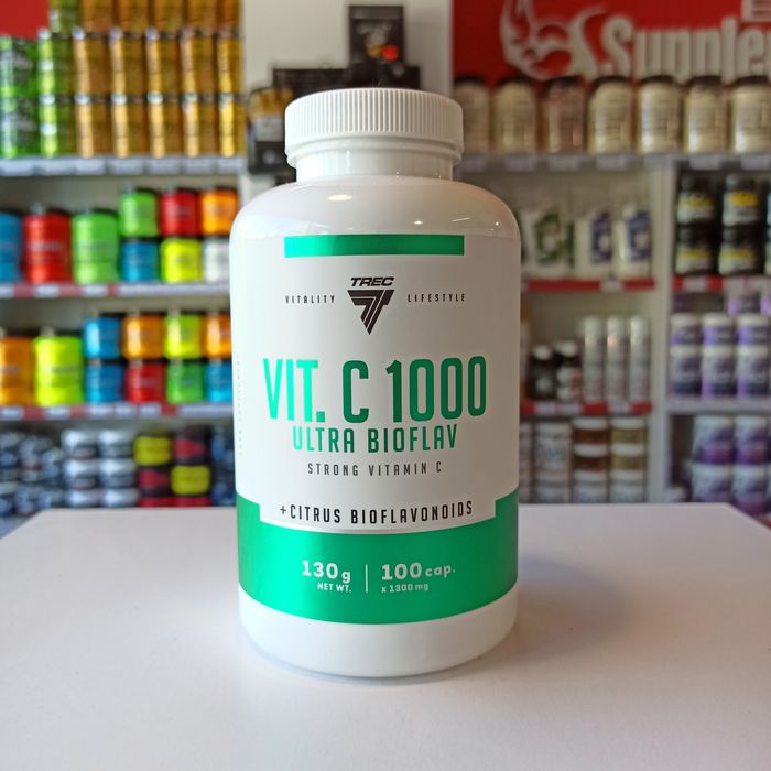 TREC VIT. C 1000 Ultra Bioflav 100kaps Witamina C  Bioflawonoidy
