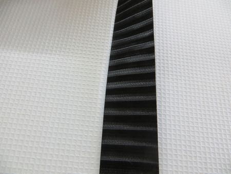 Kaliko, okleina zewnętrzna miecha CZARNY PRĄŻKOWANY 19MM