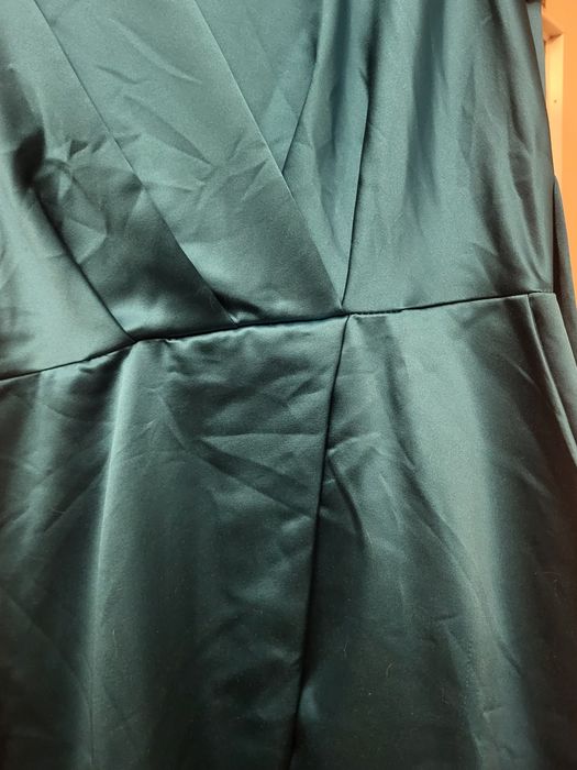 Sukienka koktajlowa firmy Closet szmaragdowa