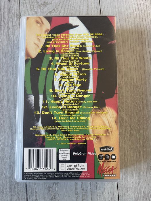 Ace Of Base - Happy Nation vhs tekedyski