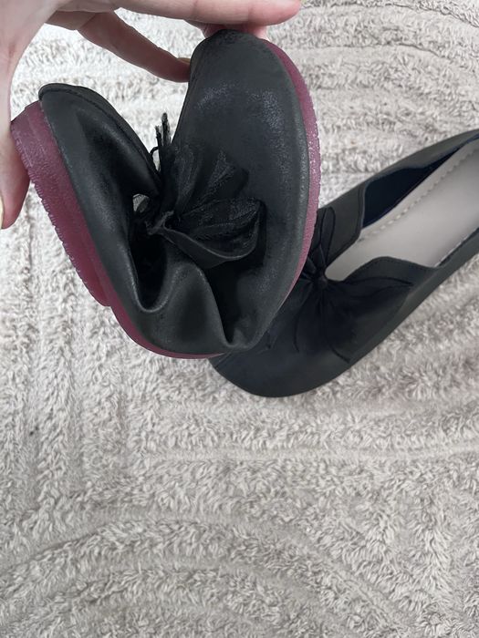 Mary Jane szerokie okrągłe noski mokasyny r.41 wkł.26,5cm barefoot kokarda
