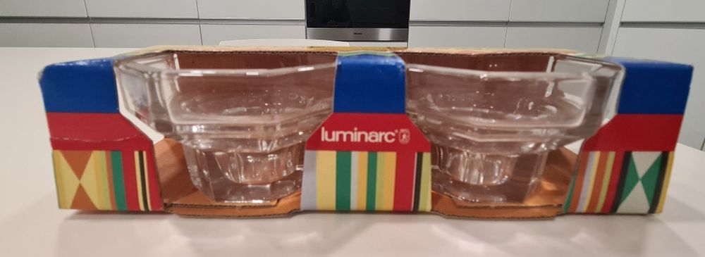 Dois castiçais para velas em vidro Octime Luminarc