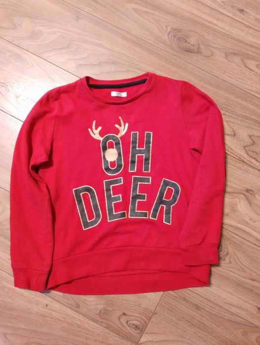 Sweterek czerwony, bluza świąteczna