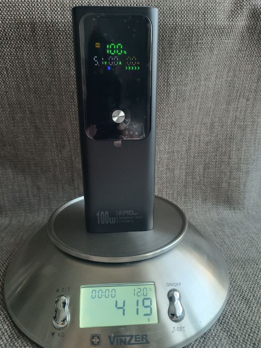 Power bank PD 100W, 20000 мАг, з АКБ LG M50LT, 4*21700, повербанк