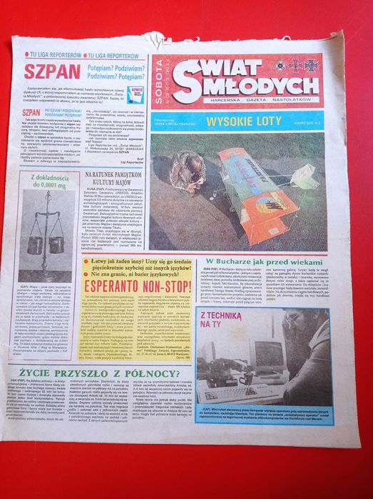 Świat młodych, nr 138/1985, 16 listopada 1985, Tajfun Afera Bradleya