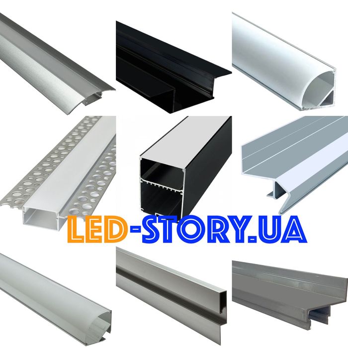 Виробник: профиль для светодиодной ленты накладной врезной угловой п