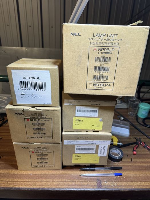 Lote material audiovisual profissional