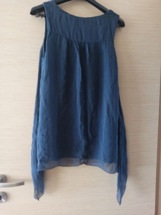 Bluzeczka granat jedwab m