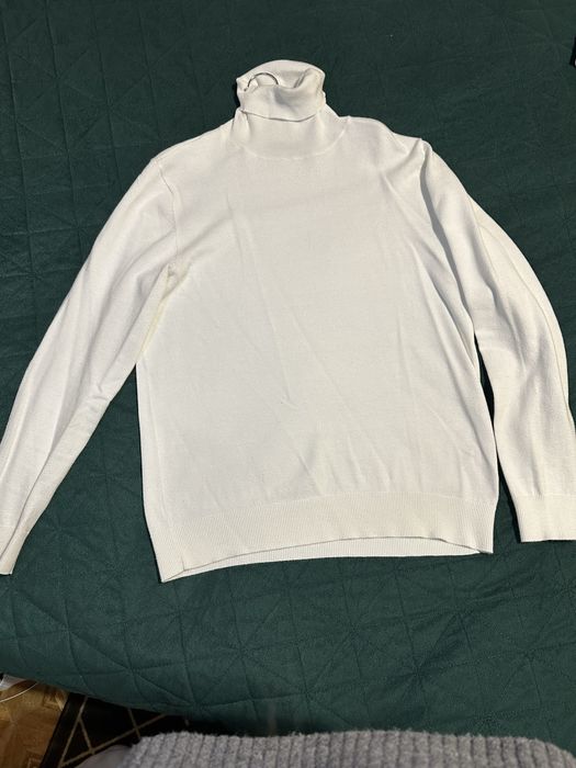 Golf męski w kolorze białym rozmiar S