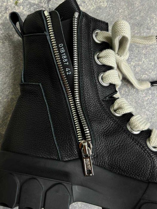 Черевики Rick Owens Bozo Tractor Jumbo Lace Boots боти чорні DRKSHDW