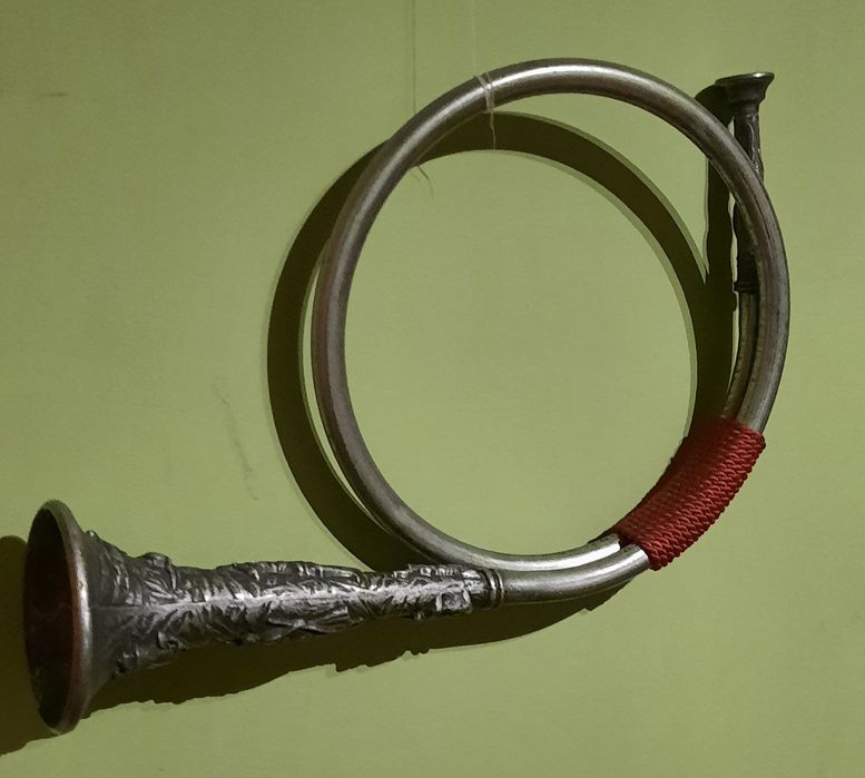 Róg myśliwski z cyny