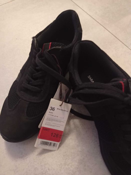 Buty czarne nowe 36