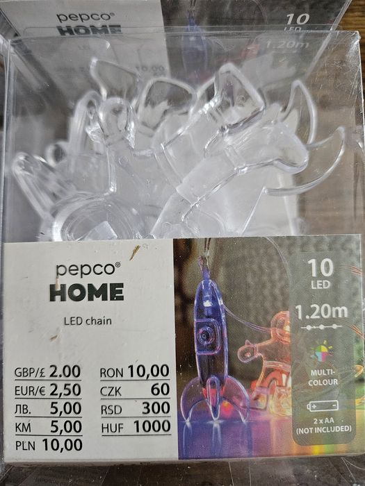 Światełka na baterie kosmos