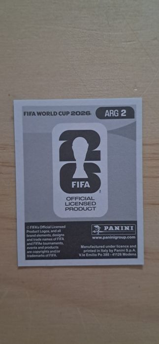 Cromo futebol de Emiliano Martinez(Mundial 2026)da Panini