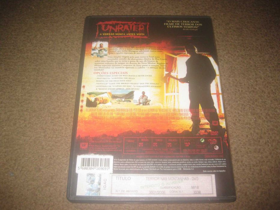 DVD "Terror nas Montanhas" com Aaron Stanford
