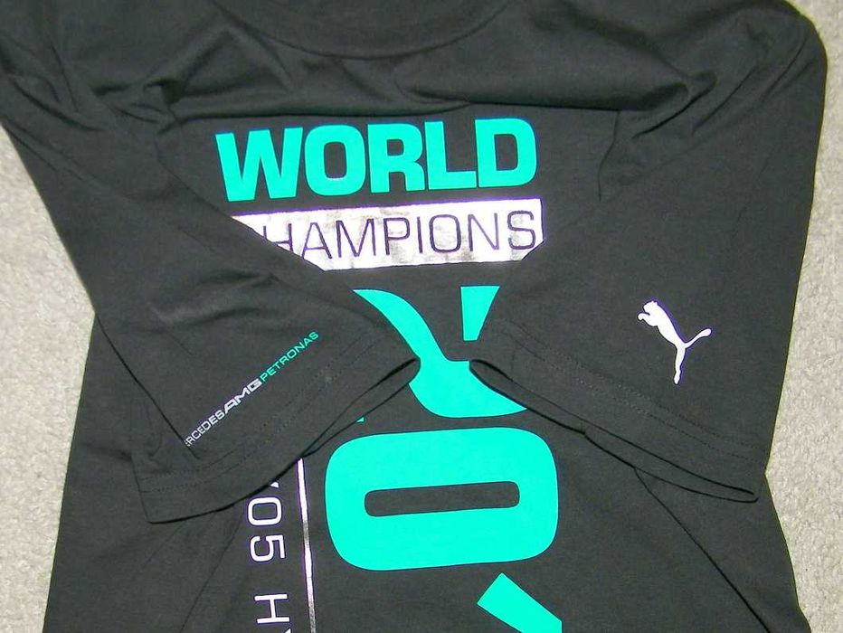 Mercedes AMG F1 2014 World Winner - T-shirt PUMA -rozm. M - JAK NOWA !
