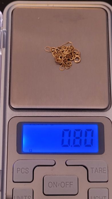 Łańcuszek długość 44,5cm złoto 585 0,77g