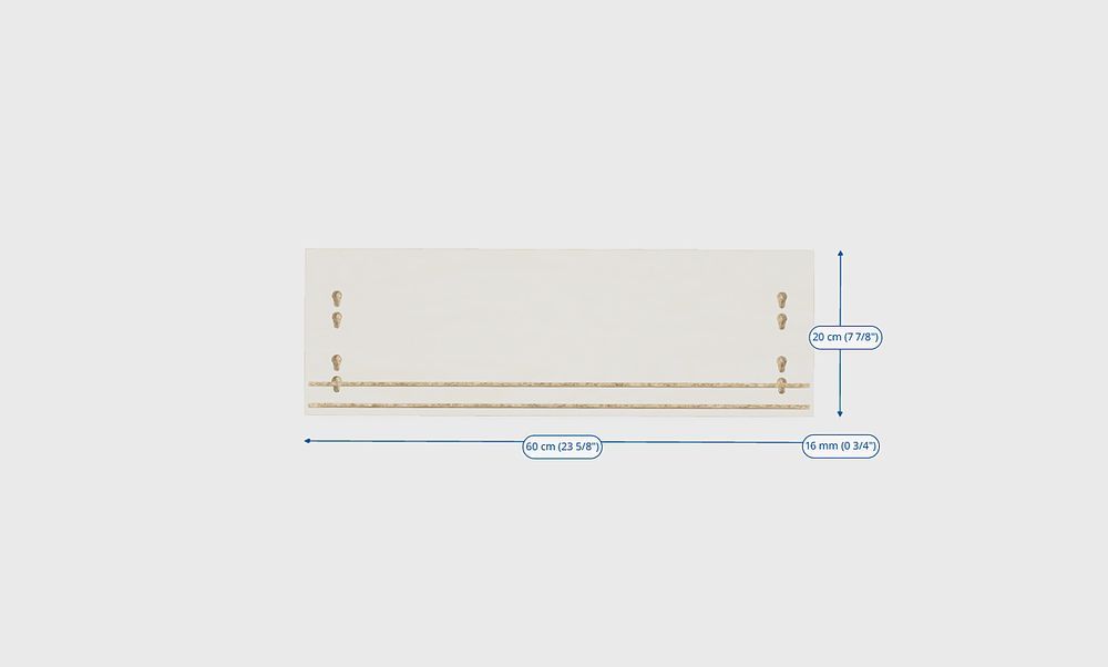System IKEA PLATSA / KALBADEN front szuflady, żywy efekt sosny, 60x20 cm