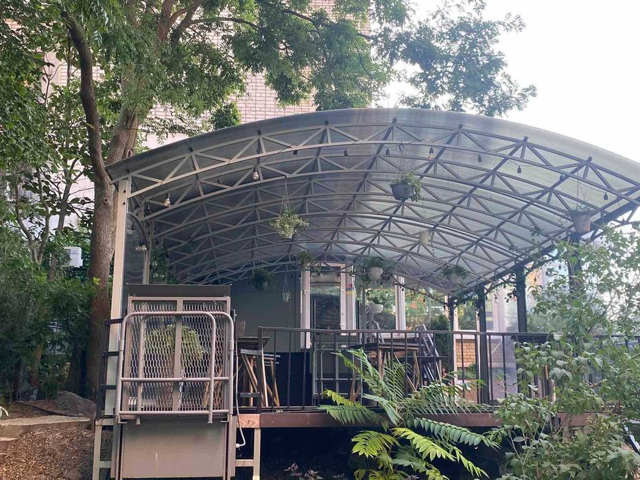 Односхилий навіс для авто | Автонавіс | Навес для машины | Односкатный