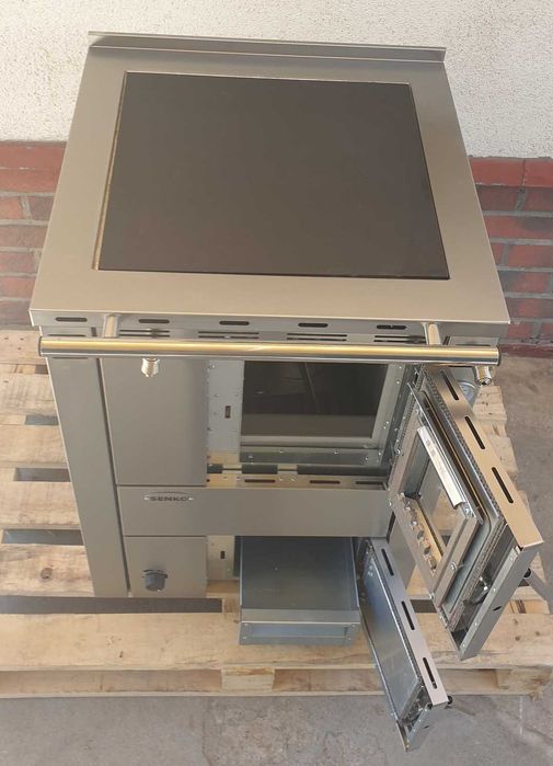 Senko C-20 kuchnia c.o. na drewno, antracyt, prawa