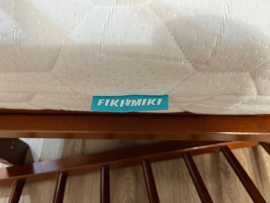 Łóżeczko 120x60cm z materacem  dwustronnym Fiki Miki