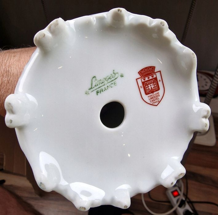 Świecznik porcelana Limoges Francja