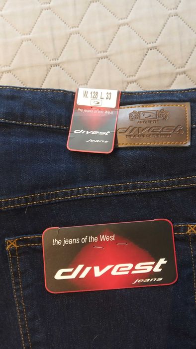 Jeansy męskie Divest granatowe W.128  L.33