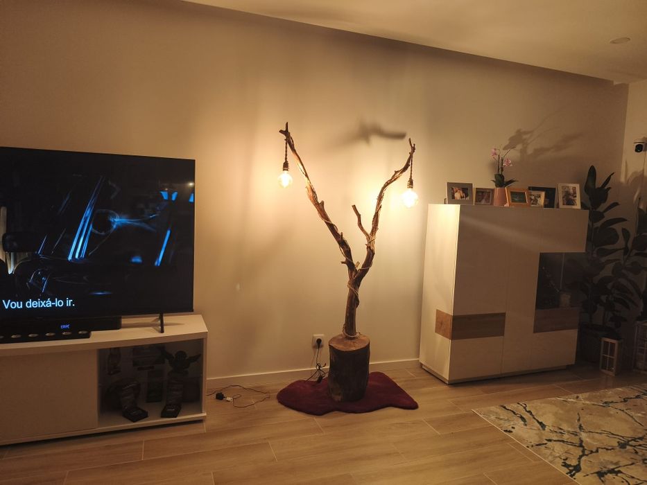 Candeeiros em madeira artesanais, vários tamanhos