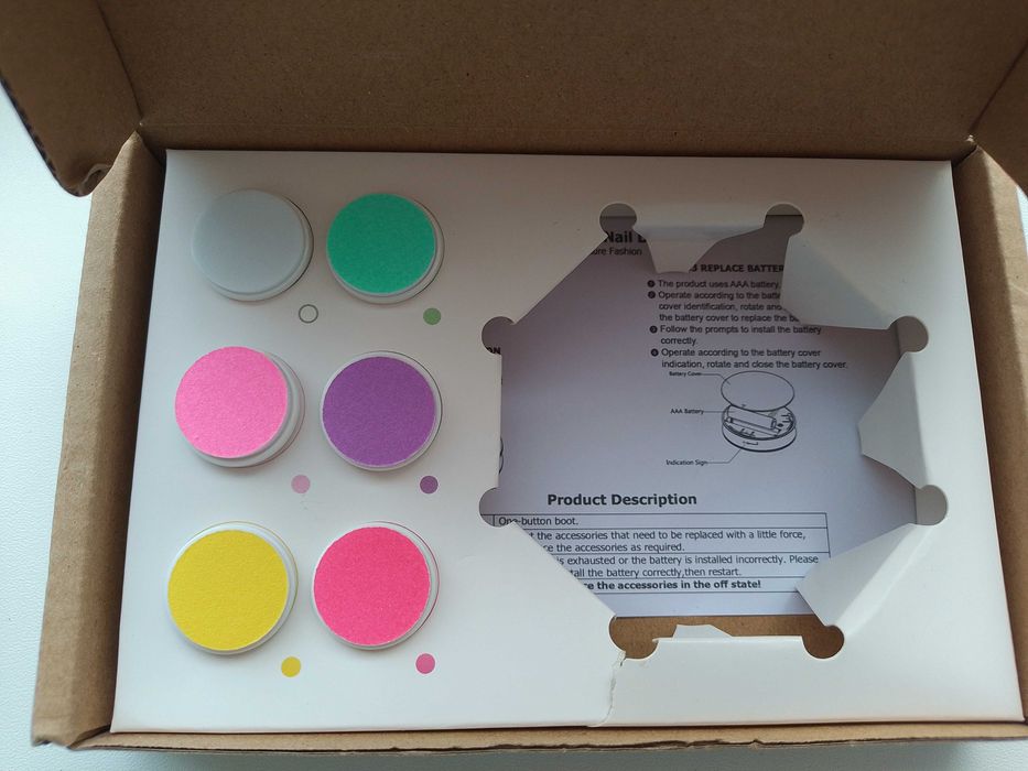 Электрический триммер для ногтей младенцев малышей 6 насадок