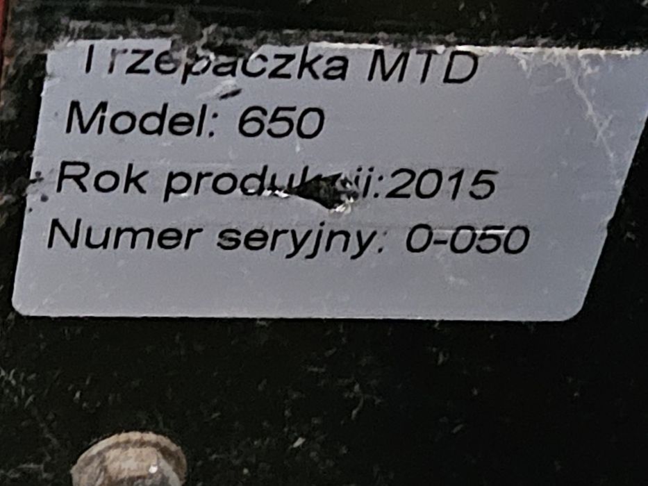 Trzepaczka do dywanów mechaniczna MTD 650