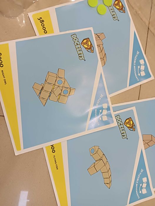 Klocki drewniane na rzep zestaw DOCKLETS 4+ zwierzęta