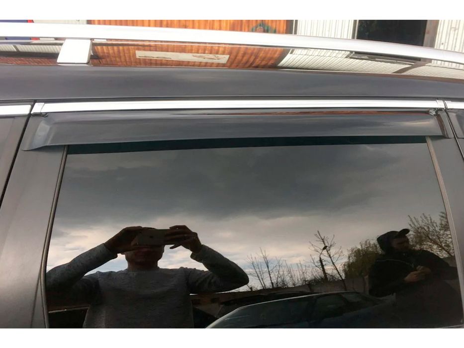 Volkswagen Passat B7 2012-2015 рр. Вітровики з хромованим молдингом молдингом SW (4 шт, EU, HIC)